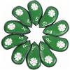 Xgdsnly 10 Pezzi Coprimazza da Golf per Mazze Da, Verde, style to 3 | Impermeabile, Copritesta in Ferro da Golf, Durevole, Copertura Protettiva per Testa Della Mazza,