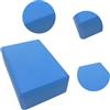 EcoGleam Blocco Yoga con Bordi Smussati Aqua Blue (6 pz) | EcoGleam Blocco Yoga Blu Acqua 6 Pezzi EVA - 230x150x76mm