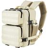 blloocod Backpack Oxford Per Campeggio Con Schienale Aerato,Beige | internamente ed esternamente idrorepellente, più compartimenti con zip, cinghie per spalle, pronto per escursioni e palestra