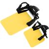 Luxshiny ABS Clip Giallo in 2 Pezzi Occlusore per Occhiali da Tiro | Occhiali e Shooting Glasses, Uso Outdoor e Campi Tiro, Supporto Visivo, Comodo e Leggero