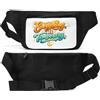 Generic Marsupio unisex elegante con messaggio motivazionale sulla vita, nero