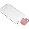 BUTIFULSIC Bottiglia da Viaggio Portatile Rosa Grande Capacità in Plastica | Forma Piatta, Presa Comoda e Chiusura Ermetica, per Campeggio e Spostamenti, Stile Moderno