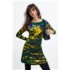 Desigual, Vestito in maglia a maniche lunghe M. C. Lacroix, Donna, Viscosa, Verde, L