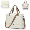 HYC00 Bagaglio a Mano 45x36x20 Easyjet Borsone da Viaggio Donna Borsa da Cabina Grande Borsone Parto Ospedale Mamma Impermeabile Borsa Piscina Sportiva Travel Duffel Bag Gym Tote,F01-Beige Marrone