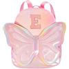 Bliceon Mini zaino per ragazze, zaino per bambini con fiocco laser arcobaleno, borsa con iniziale personalizzata per ragazze adolescenti, borsa per asilo, regalo di compleanno per ragazze di 2-10 anni