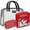 Get Trend Snoopy Set Beauty Case per Donna e Bambina, 3 Pezzi | Set di 3 beauty case per donne e ragazze, con cerniera, per uso quotidiano, trousse da viaggio per articoli da toeletta
