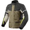 REV'IT! Revit Outback 4 H2O Giacca tessile moto, verde/grigio, XL