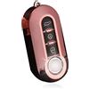 ontto TPU Copertura chiave per auto Fit per Fiat 500 500C 500L 500X Ducato Punto Bravo Panda Lancia Grande Stilo Linea Flip Key case bag Shell portachiavi portachiavi decorazione Accessori Rosa C