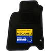 DBS - Tappetini per auto su misura - Adatto per Renault Megane 3 (11/2008-01/2016) - Antiscivolo: clip di fissaggio e graffi - Tappetini per pavimento del conducente - Moquette - Nero