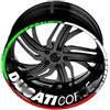 YHYFFSS Adesivi per ruote di moto Adesivi Per Cerchioni Riflettenti Per Mozzo Ruota Anteriore Posteriore Per Moto Per D&UCATI Per Monster Per Multistrada Decalcomanie per cerchi(10)