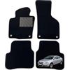 MTC Automotive Tappetini per VW Passat B6 dal 2005-2010 B7 2010-2014, su Misura, Antiscivolo, battitacco in gomma rinforzata, bottoni di fissaggio OVALE…