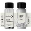 SD COLORS FUJI WHITE 867 New Touch Up Paint 15 ML RIPARAZIONE SCRATCH CHIP PENNELLO COLORE CODICE 867 FUJI BIANCO (VERNICI+LACQUA)