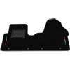 Generico Tappetini compatibili con Renault Trafic 2014-2024, ricamo bandiera Italia, kit tappetini auto personalizzati, set tappeti in moquette, tappeto auto