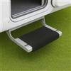 AUTOLIGHT 24 Tappetini per camper - Tappeto per roulotte e camper - Resistente alle intemperie e antiscivolo - Tappetino per gradini 430 x 370 mm con molle di tensionamento, colore nero