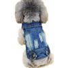 feiling giacca ripped jeans per cani, costume per cane, cappotto per Gatto animali domestici, primavera, autunno shirt veste per Cucciolo cani piccoli, maltese, barboncino, bichon frise