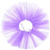 JIHUOO Tutù in tulle per cani, gonna da principessa, per animali domestici, per compleanno, per cuccioli, abito da sposa, costume da ballerina di Halloween, accessori per foto, viola