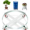 VEVOR Carrello Base Rotondo per Trasporto Bombole Fusto Vaso di Piante Carichi Pesanti Capienza Max. 454kg per Fusto di Capacità Max. 250 Litri, Carrello Circolare con Ruote per Trasporto Fusto Piante