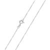 MATERIA by Matthias Wagner MATERIA, catenina da donna, a maglia barbazzale, in argento 925 diamantato. Diametro: 1 mm, lunghezza: 40, 45, 50, 60, 70 cm. Modello: K43