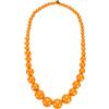 sourcing map Collana con perline grosse, collana rotonda in legno con perline grandi