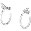 TRUSSARDI T-Logo Orecchini Donna in Acciaio, Zirconi - TJAXC33