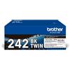Brother TN-242BKTWIN cartuccia toner 2 pz Originale Nero (TN-242BKTWIN TONER F.