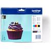 Brother LC-123VALBP cartuccia d'inchiostro 4 pz Originale Nero, Ciano, Magenta,