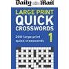 Daily Mail Daily Mail Large Print Quick Crosswords Volume 1 (Tascabile)