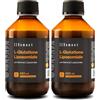 Zenement Glutatione Liposomiale Liquido - con Vitamina C Liposomiale - 250 ml | la Vitamina C protegge le cellule dallo stress ossidativo, Massima Biodisponibilità, Vegano, Senza Glutine, 10 ml/Giorno