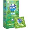 Skins Sexual Health Confezione multipla di preservativi aromatizzati, nessun odore di lattice, lubrificazione extra per il massimo comfort e piacere, menta, confezione da 12