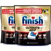 Finish Ultimate PLUS Pastiglie Lavastoviglie, 62 Capsule Lavastoviglie, Pastiglie per Lavastoviglie contro lo Sporco e i Residui Incrostati