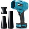 MidingChai Soffiatore a batteria compatibile con Makita 18V, motore brushless 32.000 giri/min, velocità aria 40 m/s & pressione 500 g, soffiatore portatile per foglie, polvere & neve (senza batteria)