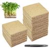Jiehaojia Set di 24 tappetini da Coltivazione in Iuta Microgreens da 420g/m², 100 x 100 x 5mm, per crescione/microverdi