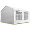 TOOLPORT Tendone per Feste gazebo 3x5 m Bianco PE 350 N Impermeabile Protezione UV Tenda Giardino sagre Eventi mercati Esterno
