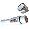 Generic Yuz342 - Mini epilatore portatile da donna, rotante, per depilazione e sopracciglia, per gambe bagnate (bianco, taglia unica)