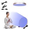 Hocomay Lampada solare da 50 W per la casa, 460 NM, lampada abbronzante portatile con 250 LED, supporto pieghevole regolabile e gancio da appendere, lampada solare rotonda per corpo e viso