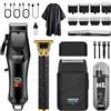 HIENA PRO Tagliacapelli da uomo, kit di toelettatura senza fili 4 in 1 | Set 4 in 1 con tagliacapelli, trimmer, rasoio a lamina e rifinitore per naso