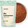 Kamelur 500g BIO semi di lino interi - semi di lino marrone BIO senza additivi - semi di lino in confezione biodegradabile