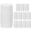 iplusmile Flaconi Solidi Hdpe 20ml Riutilizzabili con Tappo a Vite | Confezione da 12 Pezzi, Struttura Leggera e Anti Perdita, per Capsule e Compresse, Uso Viaggio e Ordine