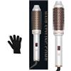 UMIGA 38mm Thermal Brush Spazzola Termica, Display LCD 120-210 ℃, Spazzol Calda | Usato come Pettine, Spazzola Lisciante, Arricciacapelli Spazzola, Spazzola Capelli Ricci a Doppia Tensione