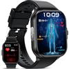 YYKY Smartwatch con ECG+HRV/Pressione Sanguigna/Sonno/Chiamate Bluetooth,Nero