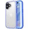 SPORTLINK Cover per iPhone 17 Impermeabile 360 Gradi Antiurto, Blu | Militare Protettiva Rugged Resistente Custodia Antipolvere Subacquea IP68 Waterproof, Fotocamera/Schermo Doppia Protezione