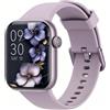 AcclaFit Smartwatch Uomo Donna, 1.85 Orologio Smartwatch con Effettua/Risposta Chiamate, 113 Sportive Smart Watch con Contapassi/SpO2/Sonno/Cardiofrequenzimetro, Impermeabil IP68 per iOS Android