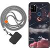 vingarshern Cover WIKO View 5 Plus Custodia in Silicone Sottile,Wiko View 5 Plus Cover Antiurto Con Motivo,Wiko View 5 Plus Case Silicone Con Catena/Cordino per Cellulare,Modèle*04