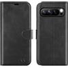 OCASE Portafoglio Cover per Google Pixel 9 Pro XL (6,7 Pollici) Nero Grigio | Custodia a Ribalta, Portafoglio in Pelle PU, Blocco RFID, 4 Slot per Carte, Supporto Integrato, Protezione Antishock