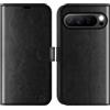 OCASE Portafoglio Cover per Google Pixel 10 Pro XL (6,8 Pollici) Nero | Custodia a Ribalta, Portafoglio in Pelle PU, Blocco RFID, 4 Slot per Carte, Supporto Integrato, Protezione Antishock