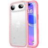 SPORTLINK Cover per iPhone 17 Air Impermeabile 360 Gradi Antiurto, Rosa | Militare Protettiva Rugged Resistente Custodia Antipolvere Subacquea IP68 Waterproof, Fotocamera/Schermo Doppia Protezione