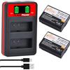 Pickle Power 2 batterie LP-E10 e caricatore rapido Dual per Canon EOS Rebel T3, T5, T6, T7, T100, EOS 1100D, EOS 1200D, EOS 1300D, EOS 2000D, Kiss X50, X70 X80, X90
