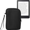 kwmobile Custodia Tablet Compatibile con 6 eReader Cover - Custodia eReader Universale con Cerniera - eBook Reader Case in Tessuto - 17 x 12 x 2 cm
