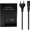 OCOIXINH LC-E17 Batteria Caricatore per LP-E17 batteria Compatibile con Canon EOS R8 R10 R50 R100 RP, Rebel T6i, T6s, T7i, T8i, EOS 77D 760D 800D, EOS M6, M6 Mark II, KISS X8i e altre fotocamere.