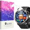 Lamshaw Pellicola protettiva compatibile con smartwatch Blackview Militare, [confezione da 3] pellicola protettiva in vetro temperato 9H compatibile con Baolubao/Blackview W50PRO Smart Watch da 1,45